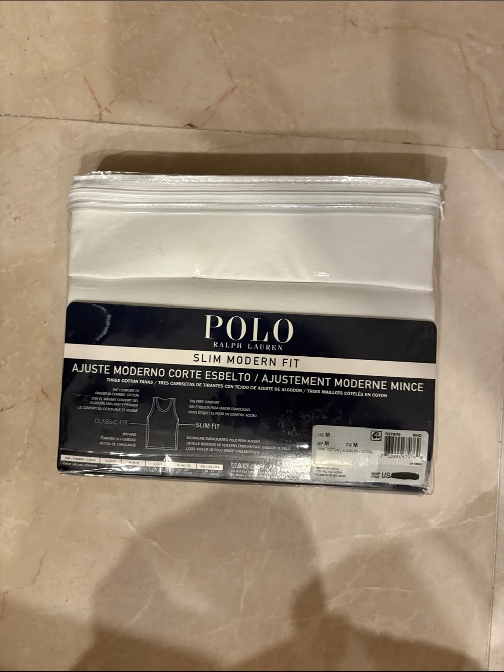 Polo by Ralph Lauren White 3 Pack - Slim Modern Fit Tanks
